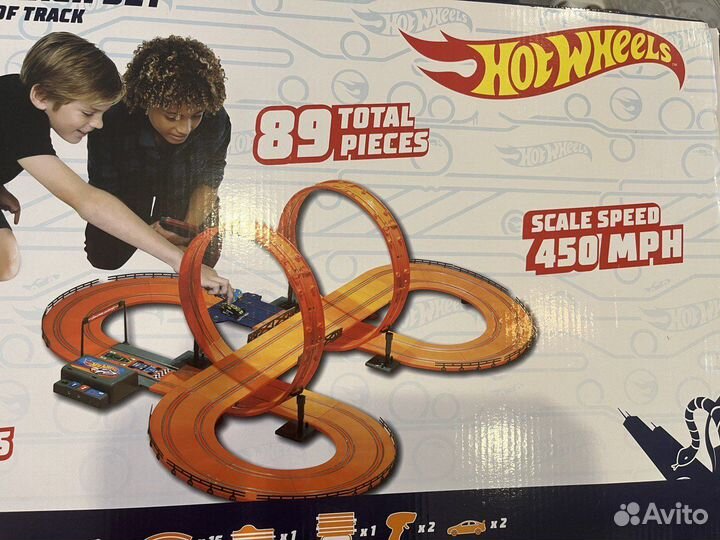 Трэк Хот Вилс оригинальный с двумя машинками