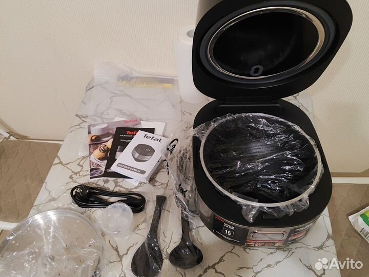 Мультиварка tefal rk908a32 чёрная