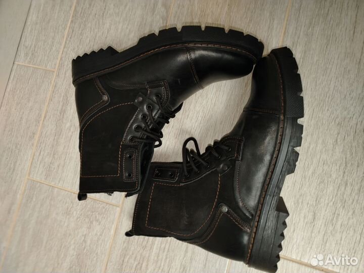 Ботинки мужские зимние 43 размер кожа новые