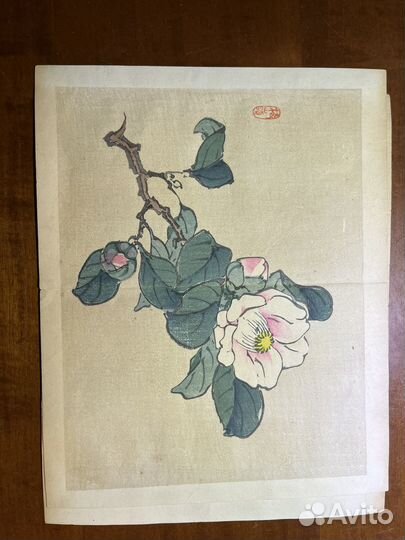 Японская гравюра 19 век. Оригинал