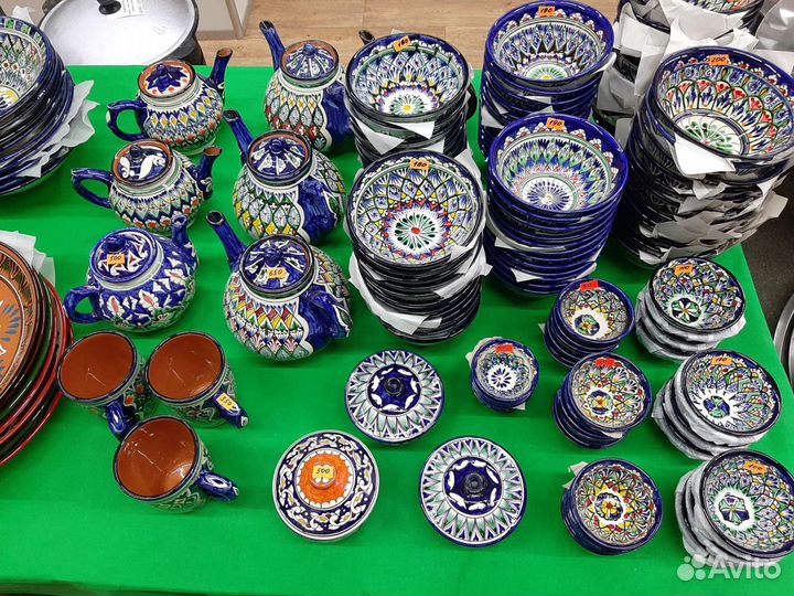 Узбекская посуда ручная работа Риштан