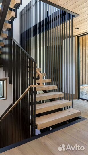 Лестница лофт и ограждения