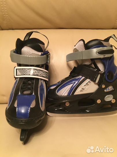 Коньки детские раздвижные 29-32р