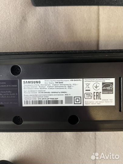 Саундбар samsung HW B450