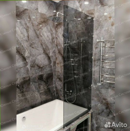 Душевая стеклянная шторка ширма