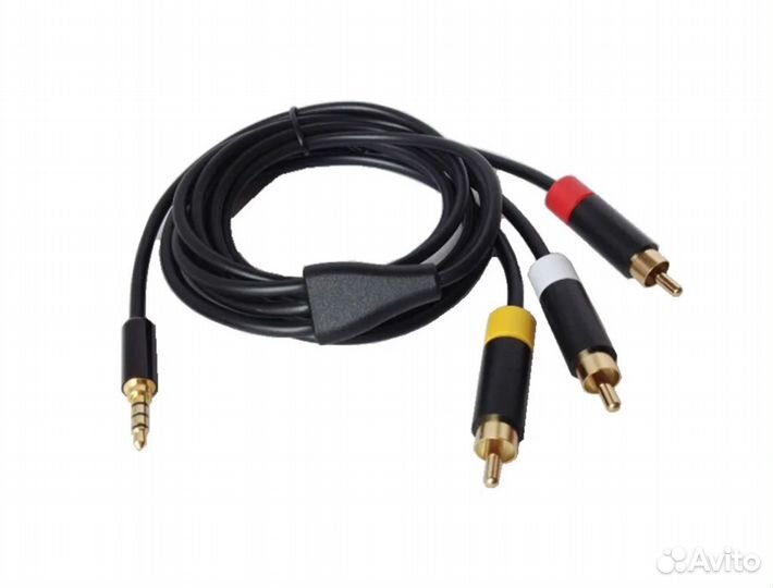 Шнур AV для приставки X-boxe 360 E (Jack 4Pin x 3R