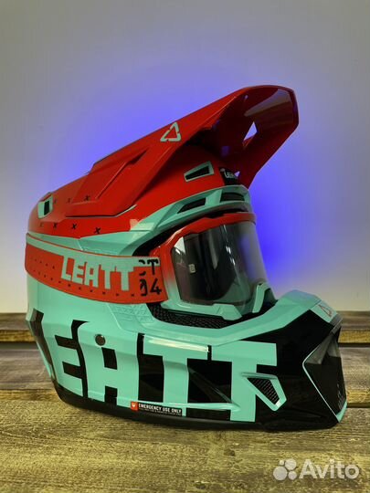 Мотошлем Leatt Moto 7.5 V23 Fuel + Очки