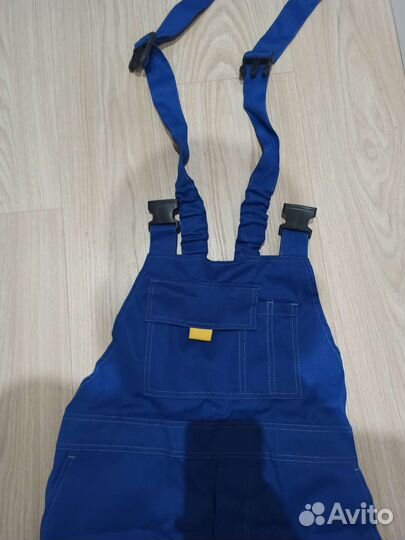 Костюм мужской рабочий с подтяжками с курткой