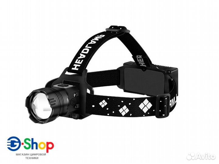 Мощный ручной фонарь на чипе XHP199 USB сенсорный