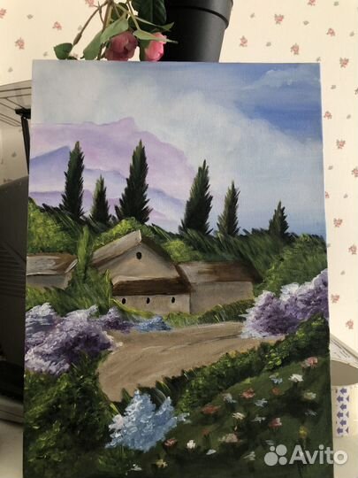 Картина акрилом на холсте