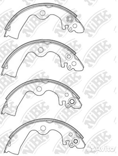 Колодки тормозные барабанные