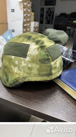 Чехол на шлем с ушами мох