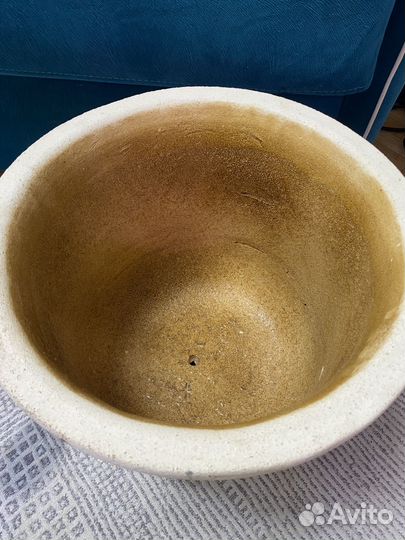 Горшок для цветов напольный натуральный камень