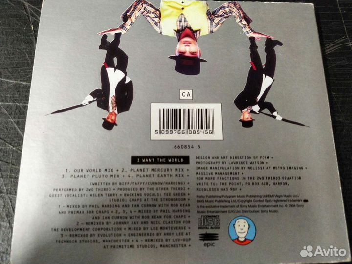 2wo Third3 I Want The World Сд 1994 Англия