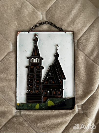 Панно настенное. Русский сувенир.Винтаж.1972 год