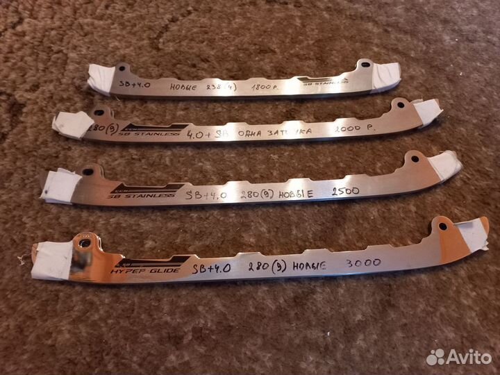 Лезвия для хоккейных коньков graf, ссм, Bauer
