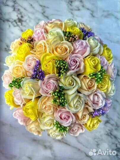 Букет из мыльных роз/Мыльные розы/Розы/Подарок