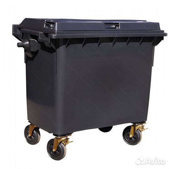 Пластиковый мусорный контейнер 770л-3555