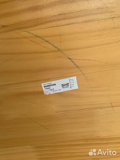 Детский столик и стульчик IKEA sundvik