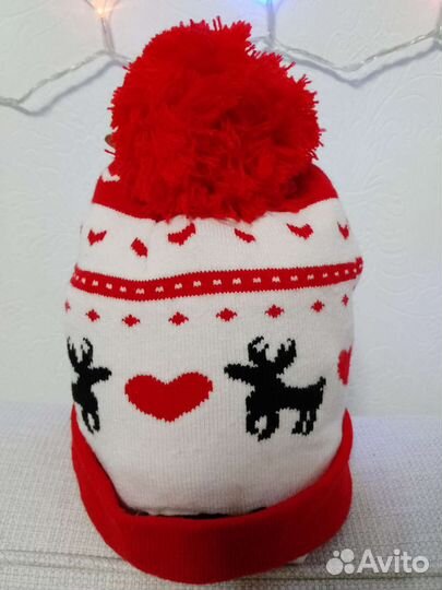 Шапка новогодняя