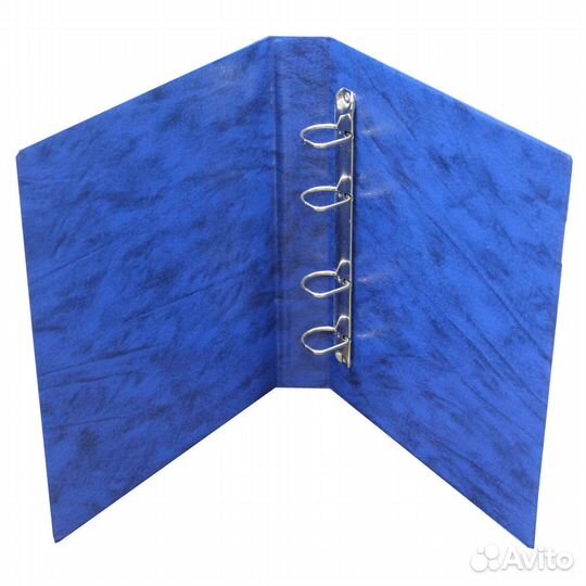 Папка с кольцевым механизмом. Оптима (цвет синий)