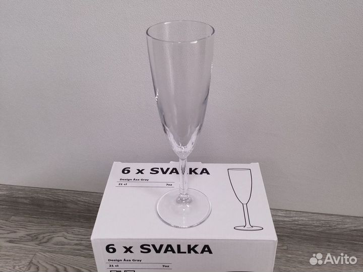 Бокалы для шампанского икеа IKEA svalka свальк