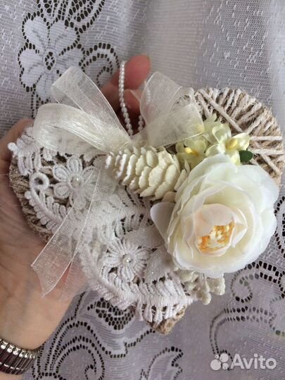 Винтажные сердечки - валентинки