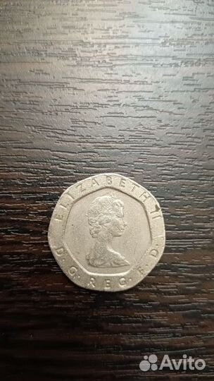 Монета 20 пенсов.Великобритания.1982 г
