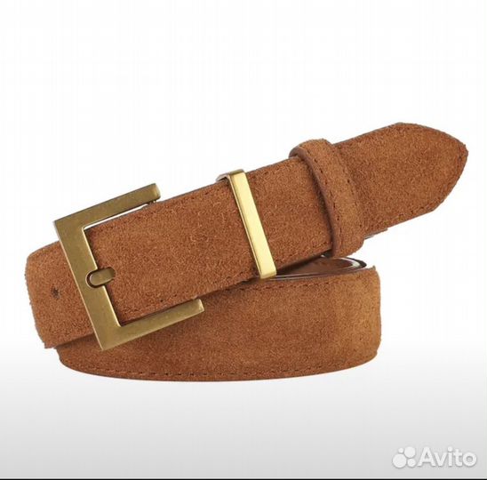 Ремень женский замшевый