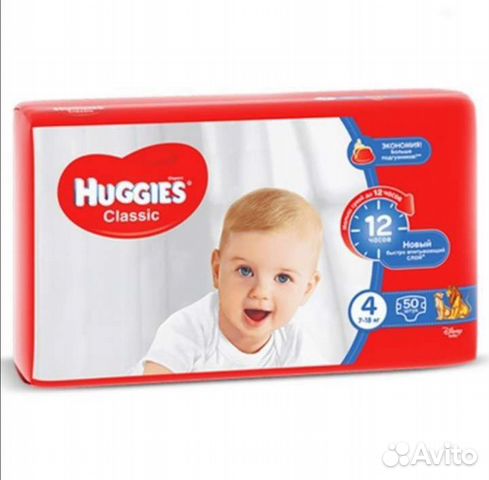 Подгузники huggies classic