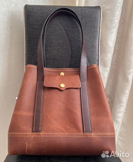 Сумка-шопер женская натуральная итальянская кожа