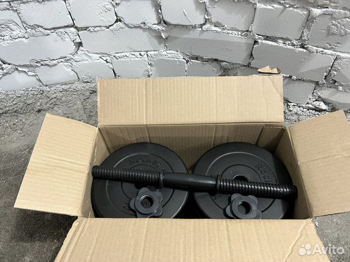 Гантели 33кг (2х16.5кг ) новые