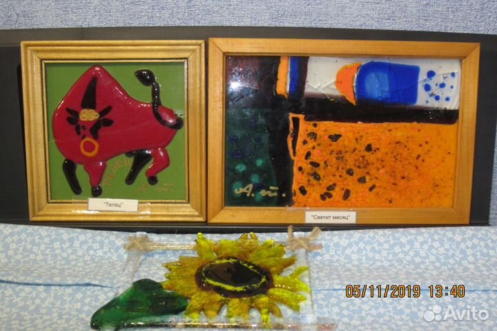 Картины из стекла (