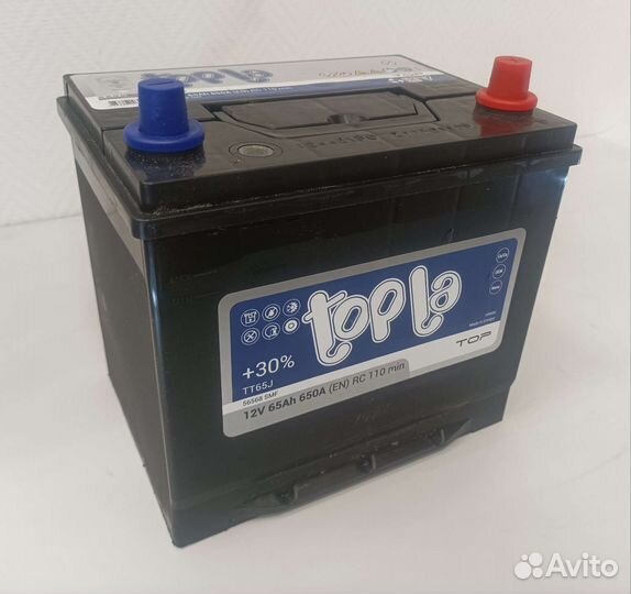 Topla Top 65 А/ч 650A Asia. Магазин. Гарантия