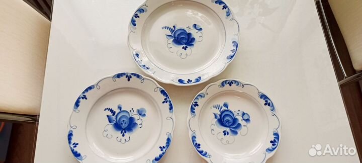 Тарелки гжель новые