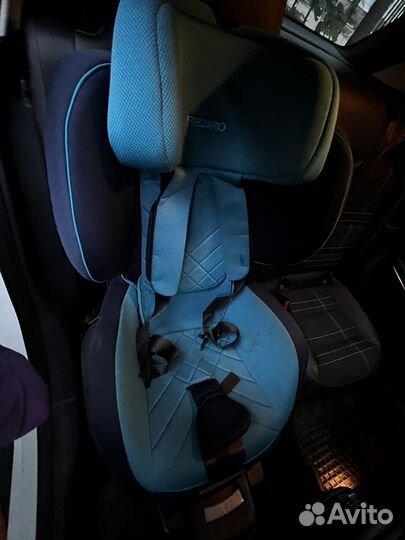 Детское автокресло recaro optiafix xenon blue