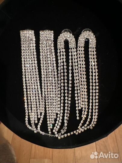 Серьги с кристаллами