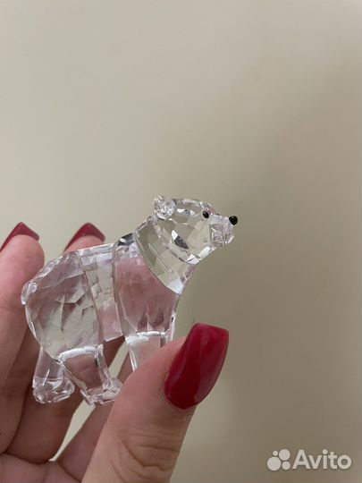Мишка swarovski фигурка