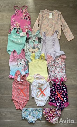 Купальники для девочки 6-18 месяцев
