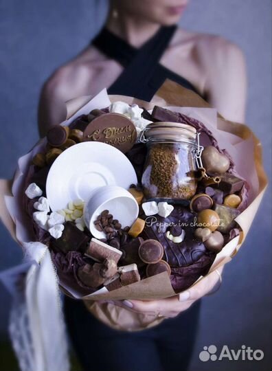 Букет из конфет для девушки