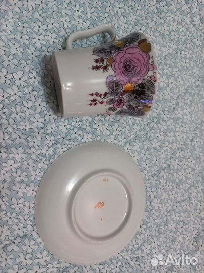 Продам бокал чашка с блюдцем СССР