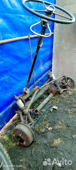 Передняя балка в сборе смз, сзд, (инвалидки)