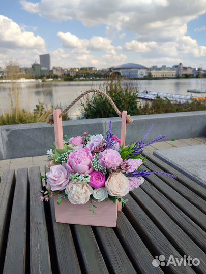 Букет из флористической мыльной основы