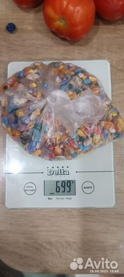 Цветные камни в аквариум