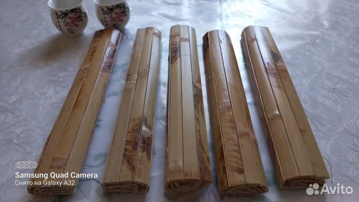 Бамбуковые подставки под тарелки и горячее