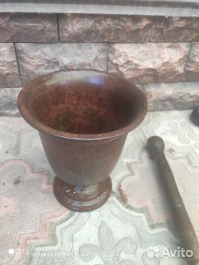 Ступка -чугунная для размола,производства