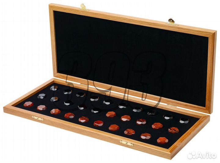 Фишки для нард в кейсе 30 мм Армянские Гра (50360)