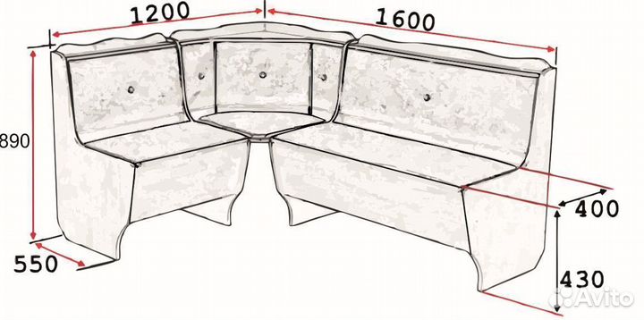 Кухонный уголок Ника 4