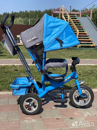 Трехколесный велосипед с ручкой