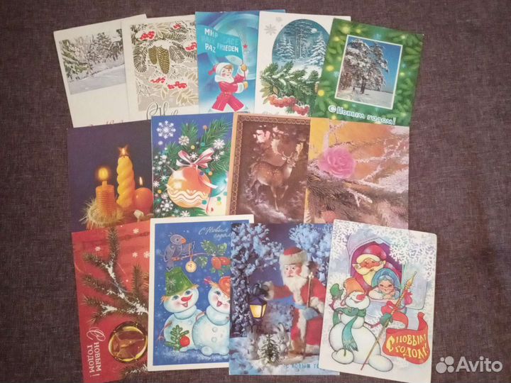 Новогодние открытки СССР